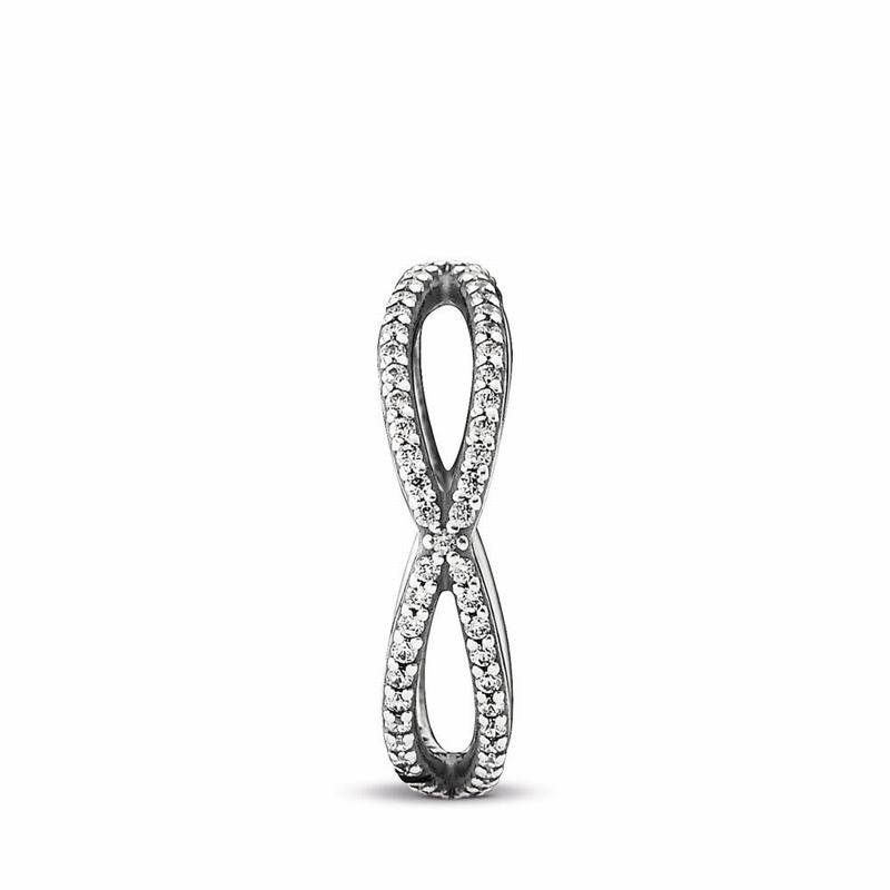 Pandora Crossing Paths Stackable Ring - Sterling Silver/Cubic Zirconia - Canada | NE7008DL